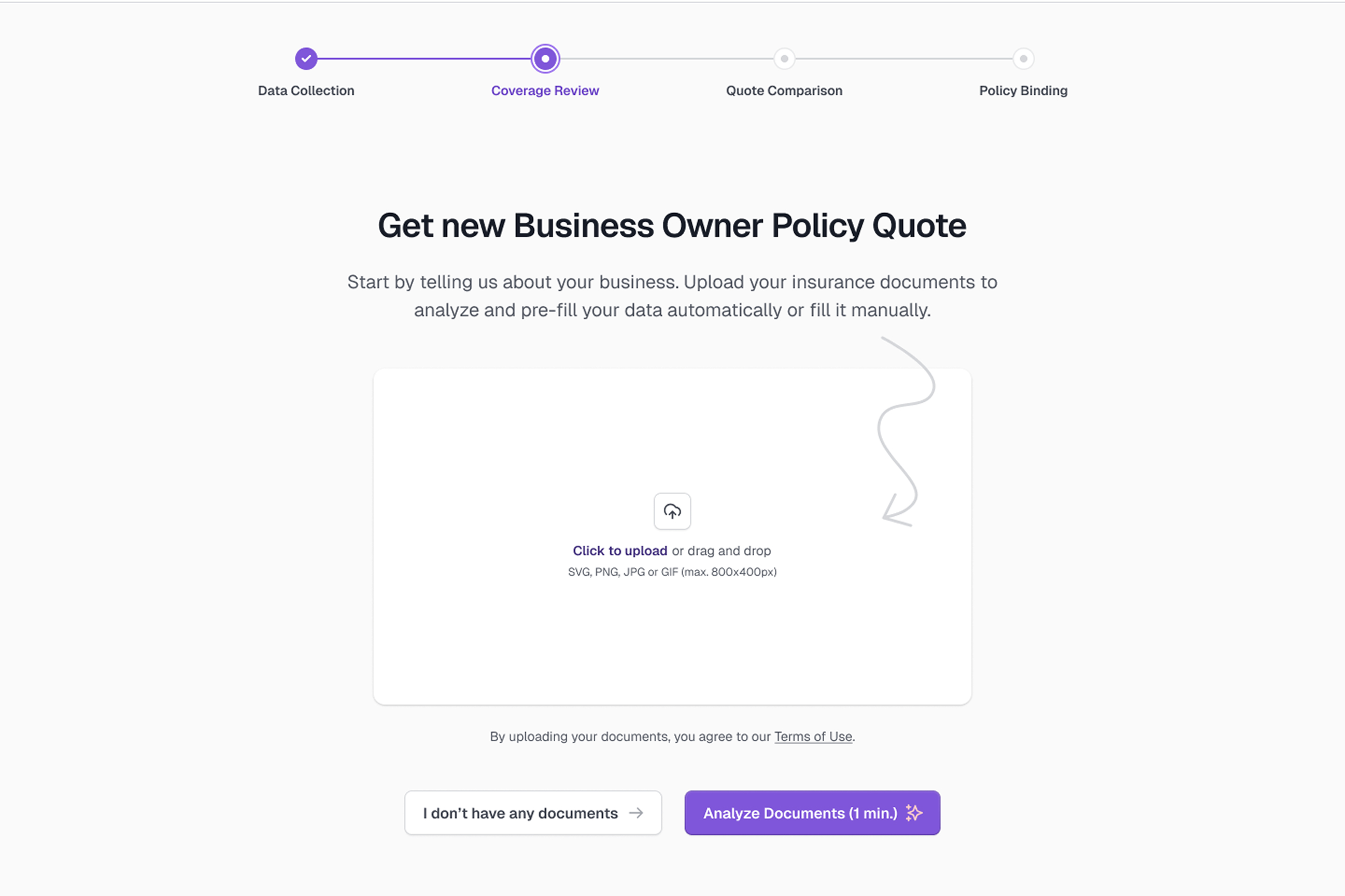Dashboard mockup showing intelligent form interface with AI prefill